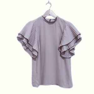 Women's Fairycore‎ Layered Pleated Tulip Blouse - Size Small